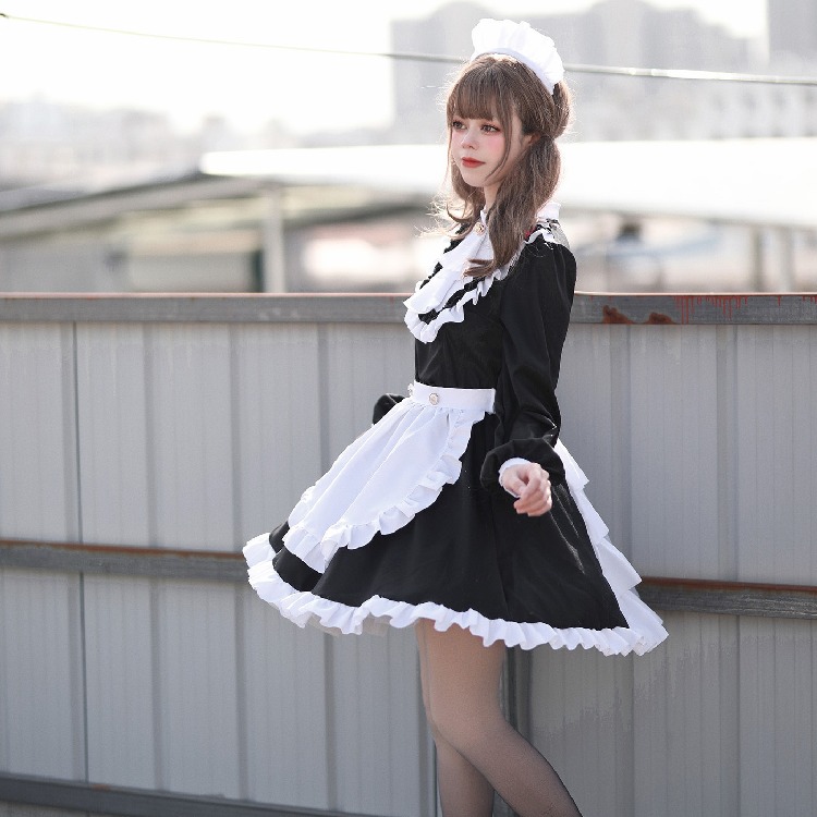 3点セット 】メイド服 英国風 コスプレ 衣装 仮装 大きいサイズ 女の子