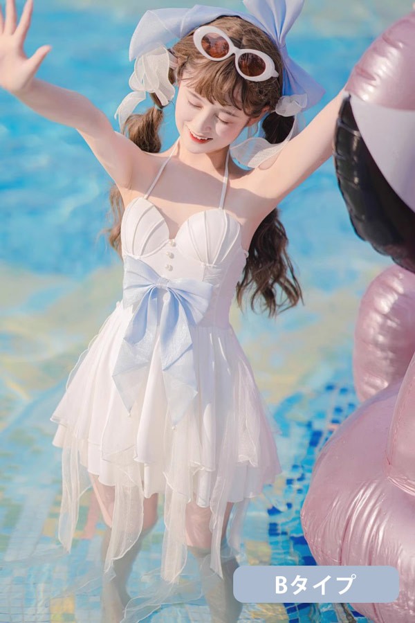 ロリータ 水着 レディース 2タイプ タンキニ ワンピース水着 服