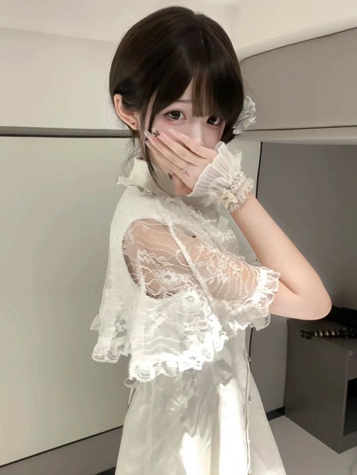 美品 Deany 花柄 レース フリル リボン ワンピース ロリータ 姫ギャル 量産型 地雷系 ワンピース ロリータ 夏 レース レディース 女子 リボン