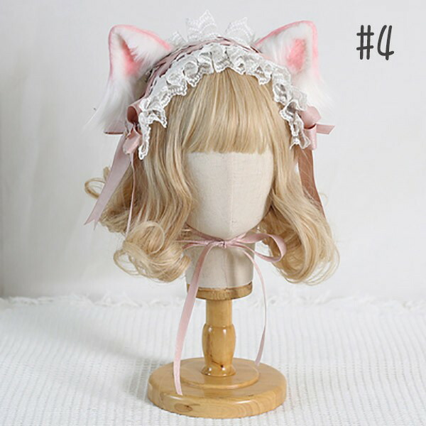 猫耳 カチューシャ ヘッドドレス コスプレ小道具 ロリータ ロリィタ