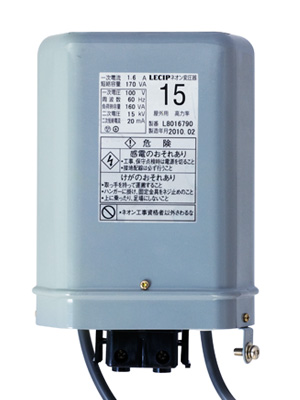 レシップ　ネオントランス(ネオン安定器)　巻線式ネオン変圧器　AC100V用　60Hz　15KV　L型ハンガー付属　100-B-15HCS