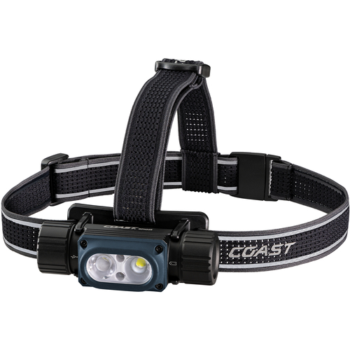COAST　コースト LEDヘッドランプ WPH34R 充電式 カートリッジ式 IP68 防水・防塵 2000lm USB-C 専用充電池 単4電池（別売）　30833