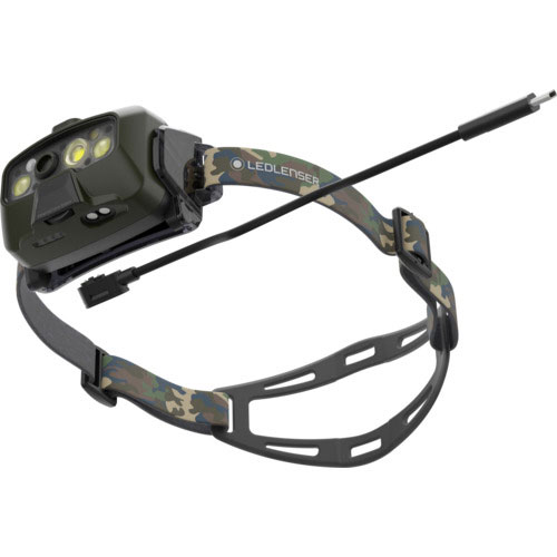 ＬＥＤＬＥＮＳＥＲ　LEDヘッドライト　HFシリーズ　HF8R Core RGB CAMO　充電式　IP68　最大1600lm　5200K〜6200K　専用充電池内蔵　503089