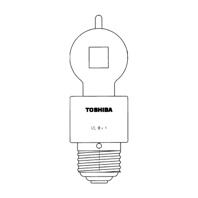 東芝ライテック - 東芝 制作室用ハロゲン白熱電球(ジーメンスガル手あい) E26口金 500W AL-HG-500W.B.H 家具、インテリア-白熱電球