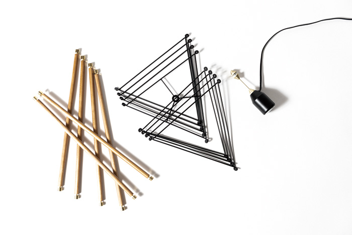 エル・コミューン　アンパサンドファクトリー TENSEGRITY FLOOR LIGHT LARGE WH フロアライト コンセント・中間スイッチ付き ホワイト ランプ別売り　AMP-L052_7