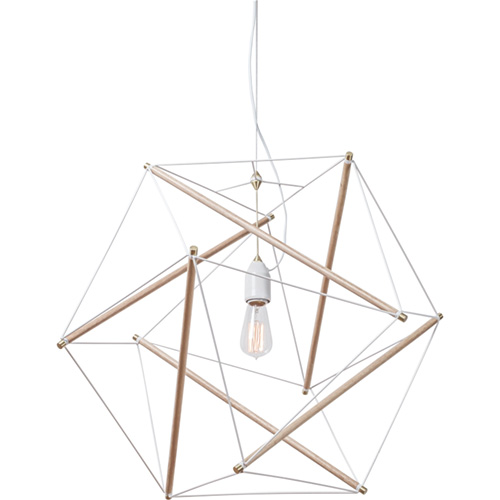 エル・コミューン　アンパサンドファクトリー TENSEGRITY PENDANT LIGHT LARGE WH ペンダント 引掛シーリング ホワイト ランプ別売り　AMP-L046