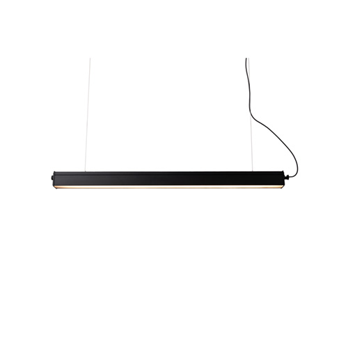 エル・コミューン　アンパサンドファクトリー AMP BAR LAMP INDUSTRIAL BK ペンダント LEDランプバー 引掛シーリング ワイヤ吊り ブラック　AMP-L087
