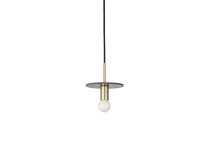SWAN　MARBLE MOTIF PENDANT LIGHT ペンダントライト 引掛シーリング 簡易取付 1灯タイプ E17 リフモ ブラッキーグレー　APE-072BGY