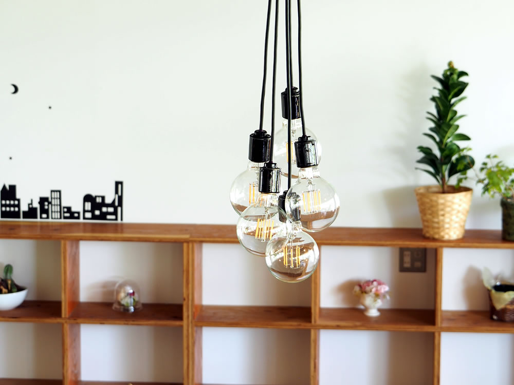 ビートソニック OnlyOne ペンダントライト ブラック 5灯 ビートソニック OnlyOne ペンダントライト ブランブラン(フレアー) 5灯