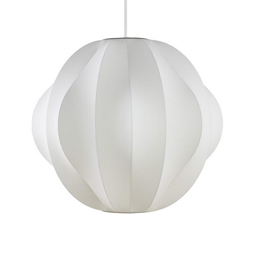 ロイヤルファニチャー　ハーマンミラー バブルランプ NELSON ORBIT BUBBLE PENDANT M ペンダントライト 引掛シーリング ランプ別売 ホワイト　BORBIT-M-P