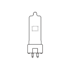 KOTO スタジオ用ハロゲン電球(シングルエンド) GY9.5口金 100V
