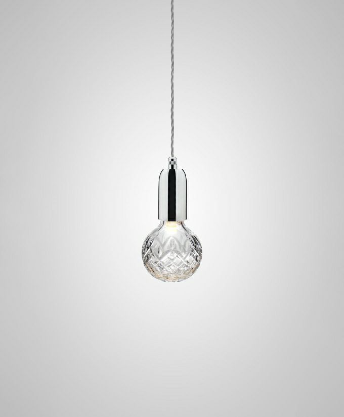 ＬＥＥ ＢＲＯＯＭ リー・ブルーム ペンダントライト 天井直付 LED電球付 ポリッシュドクローム CLEAR CRYSTAL BULB PENDANT POLISHED CHROME :CLCRYSTALBULBPENDANTPCHROME LB:オールライト