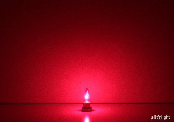 旭光電機工業 アサヒ 耐熱透明カラーシャンデリア球 E26口金 40W