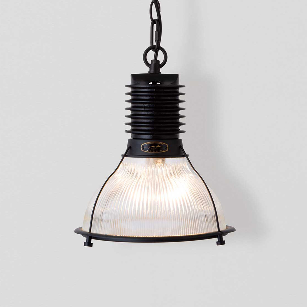 ＨＥＲＭＯＳＡ ハモサ ペンダントライト BYRON GLASS SHADE 引掛けシーリング 白熱電球付 電球色 〜4.5畳 black（ブラック） CMG-003BKの画像