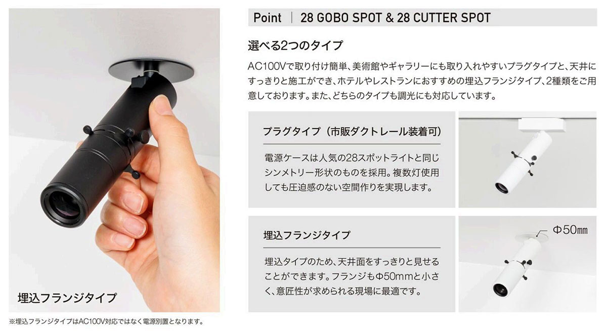 トキスター TOKISTAR LEDスポットライト 28 CUTTER SPOT