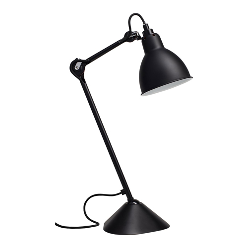ロイヤルファニチャー　DCW EDITIONS LAMPE GRAS NO.205 デスクスタンド 中間スイッチ付き ベース式 ランプ別売 ブラック　DCW-205-TL-BL-SAT