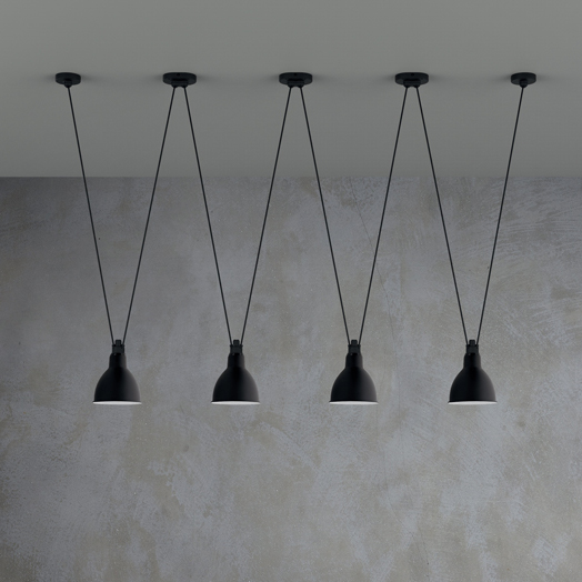 ロイヤルファニチャー　DCW EDITIONS LES ACROBATES DE GRAS AC3(アクロバット AC3) 連結フランジ La Lampe Gras No.323、No.324用 ブラック　DCW-PARTS-AC3_1