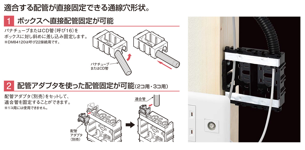 Panasonic（パナソニック） 住宅用スイッチボックス標準型 樹脂製 1コ