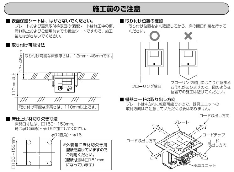 Panasonic（パナソニック） 住宅用二重床用マルチメディアコンセント