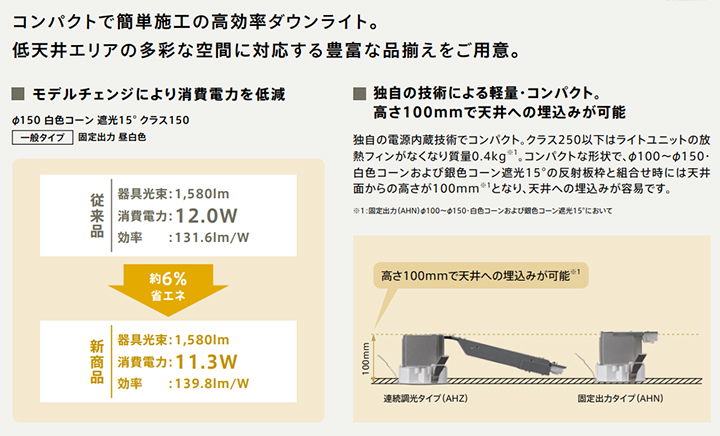 三菱 LEDダウンライト FHT24形相当 ビーム角100°白色 埋込穴φ175mm