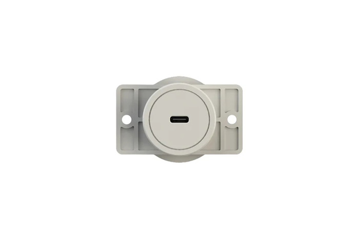 SWAN　EXARM POWER 100 高出力埋込型USB-Cポート TYPE-C1口 最大100W 樹脂・スチール フレンチホワイト　EXP-1610FWH