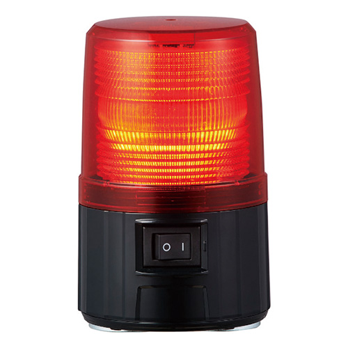 パトライト　電池式フラッシュ表示灯 PFH　単三電池×4本使用　φ101mm　レッド（赤色）　PFH-BT-R｜alllight