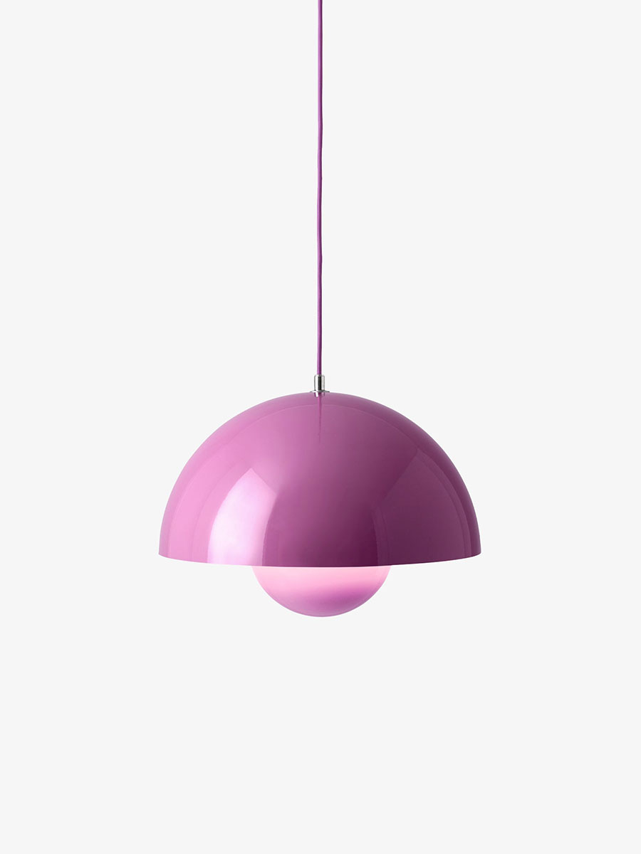 ＆言い慣わし シャンデリアともし火 かかわり合い最高限度 照明ランプ別売(E26) タンギーピンク FLOWERPOT PENDANT VP7 (TANGY PINK) ペンダントライト-シーリングライト、天井照明
