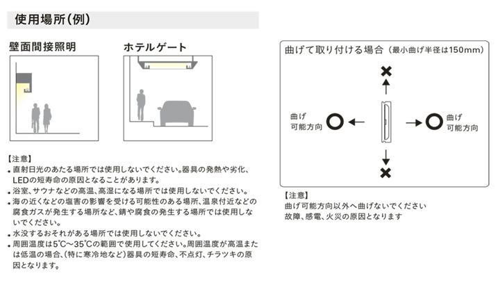 ＤＮライティング 軒下用フレキシブルLEDモジュール 高照度 FXH-LED-WP