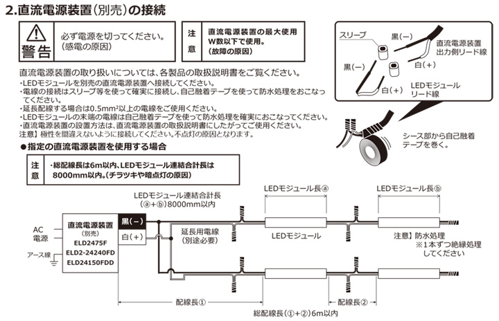 ＤＮライティング 軒下用フレキシブルLEDモジュール FXL-LED-WP トップ