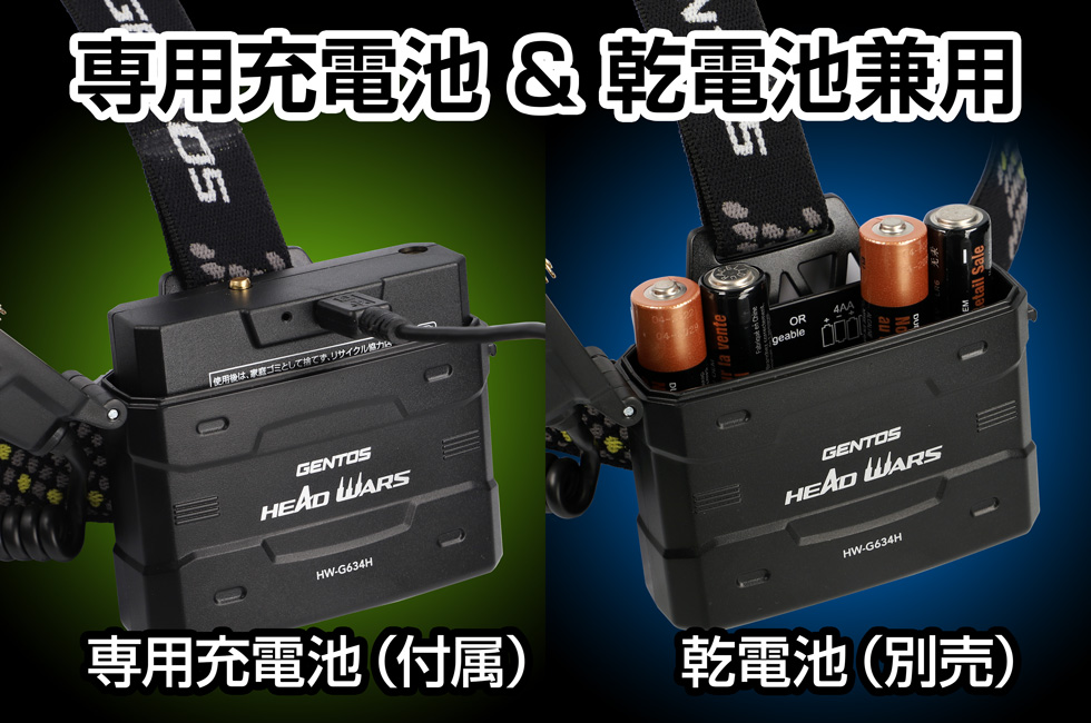 GENTOS（ジェントス） HEAD WARSシリーズ LEDヘッドライト 高輝度白色