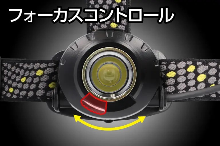 ＧＥＮＴＯＳ　HEAD WARSシリーズ LEDヘッドライト 高輝度チップタイプ白色LED IP64 最大630lm 専用充電池(付属)/乾電池(単3形電池×3本別売)兼用　HW-K533H_1