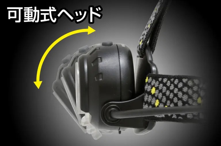 ＧＥＮＴＯＳ　HEAD WARSシリーズ LEDヘッドライト 高輝度チップタイプ白色LED IP64 最大630lm 専用充電池(付属)/乾電池(単3形電池×3本別売)兼用　HW-K533H_4