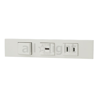神保電器（JIMBO） NKシリーズ 家具・機器用3路スイッチ+USBコンセント