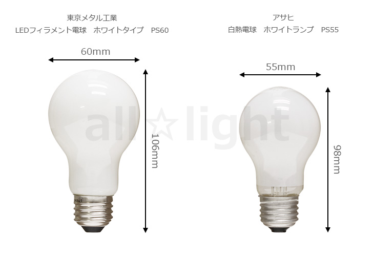 東京メタル 東京メタル工業 LED電球 LEDフィラメント電球 一般電球形