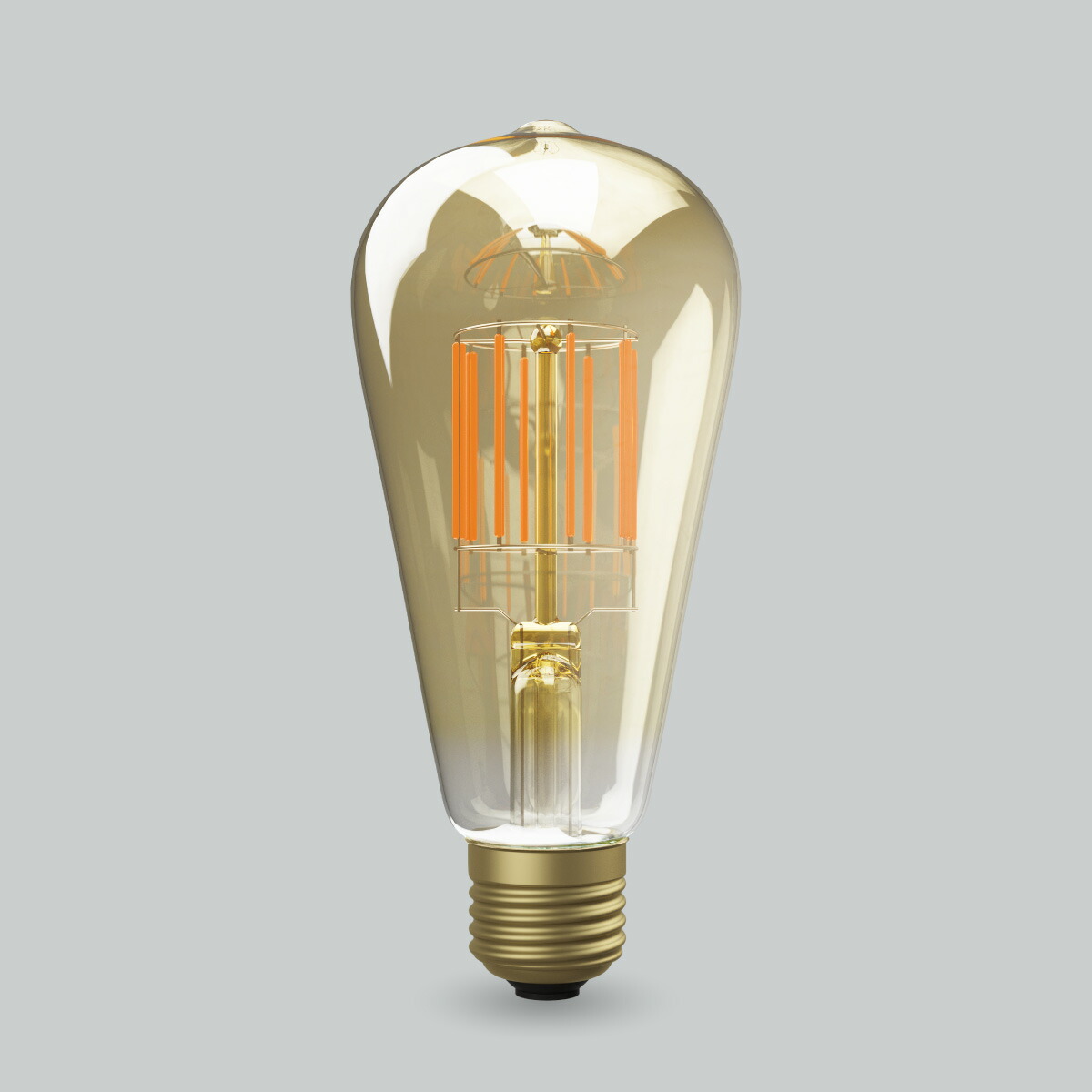 ビートソニック　OnlyOne(オンリーワン) LED電球 Siphon(サイフォン) エジソン電球形 35W形相当 暖系電球色 E26 6.0W 450lm クリア(ゴールドペイント)　LDF30D | Siphon