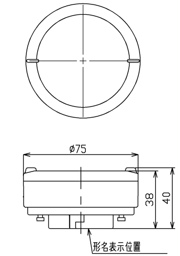 TOSHIBA（東芝） LEDユニットフラット形 Φ75mm クラス700 6.7W 昼白色