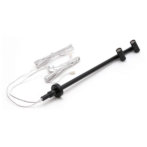 スガツネ　LAMP Hera LEDスポットライト LED-SPOT型 高さ・角度調整可能タイプ 2灯 ブラック　LED-DUO-SPOT-BL-NW