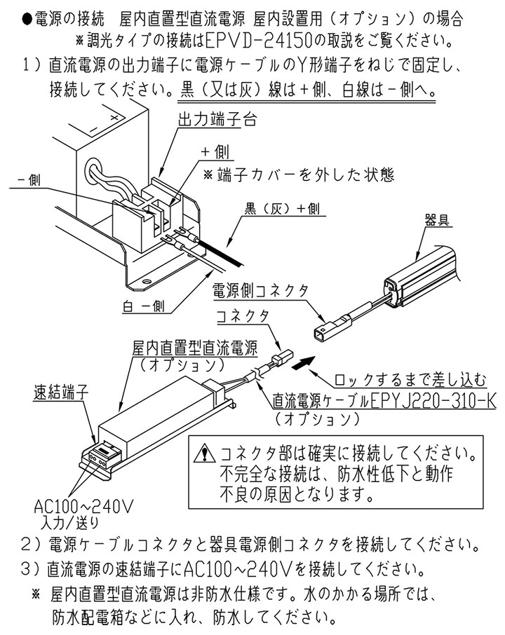 森山産業 LED照明 LEDsスリム 屋内外 防湿 24V 直流電源装置別売 全長1219mm 白色4000K ESF3K1-121J40-24 ※受注生産品の画像