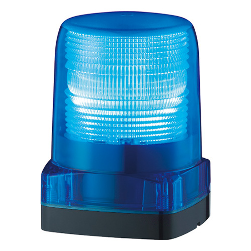 パトライト　LEDフラッシュ表示灯 LFH DC12V　6.0W　φ100mm　点滅回数140回/分　ブルー（青色）　LFH-12S-B ※受注生産品｜alllight