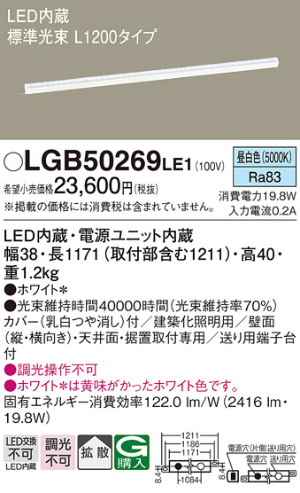Panasonic（パナソニック） ベーシックライン照明 スタンダードタイプ