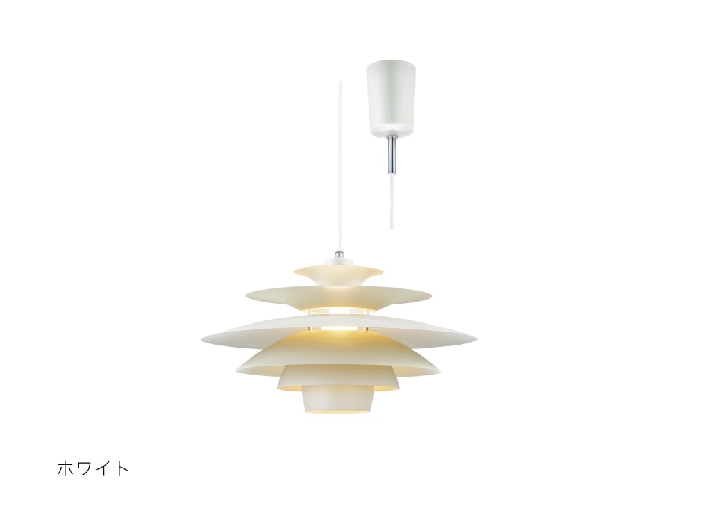 インターフォルム INTERFORM Norden ノルデン ペンダントライト E26 ホワイト 引掛けシーリング 白熱電球付き LT-8822WH