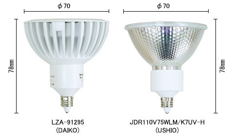 DAIKO ダイクロハロゲン電球形ＬＥＤ電球 ＤＥＣＯ−Ｓ７０(デコエス70