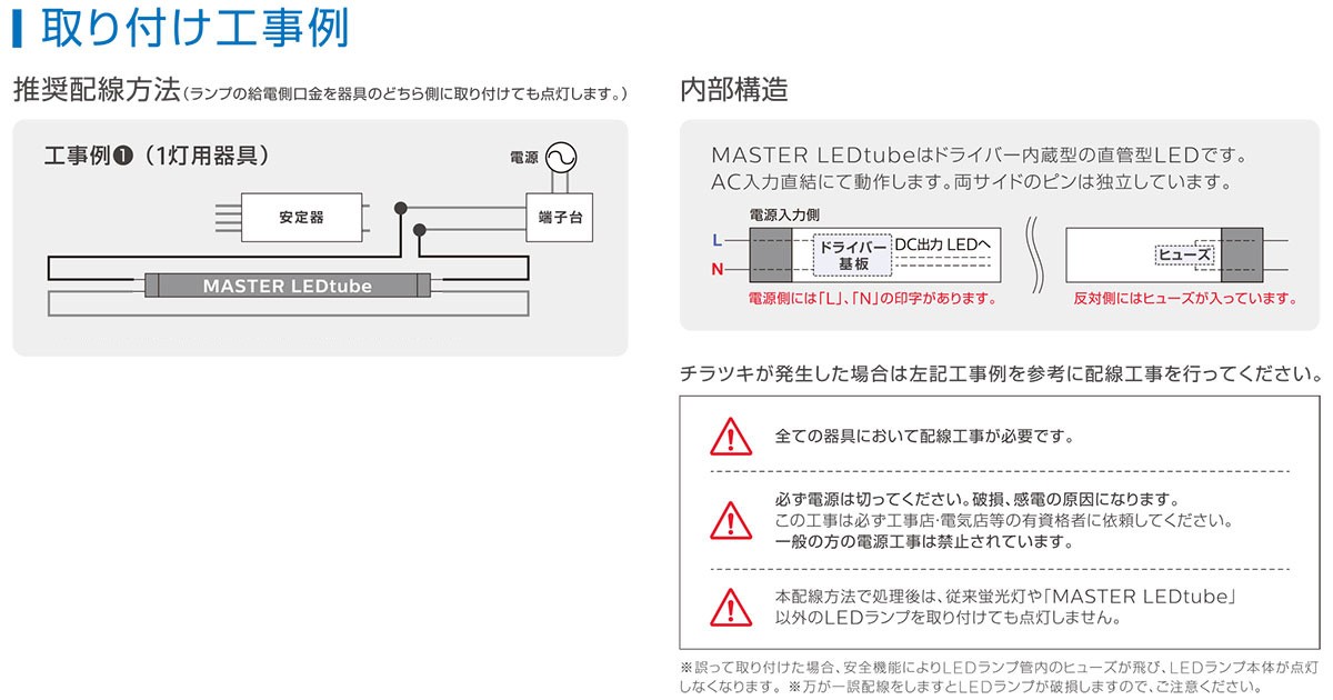 ノーベル LED蛍光灯器具 笠なし(トラフ) ランプ付 14W 昼白色 2100lm 1灯用 端子台付 片側給電(ソケット渡り有) LED-FT-401+MASTER  LEDtube 1200mm 14W 850 :LEDFT401-MASLEDTUBE1200MM14W850:オールライト Yahoo!店 - 通販  - Yahoo!ショッピング