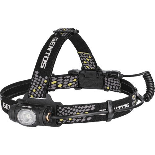 ＧＥＮＴＯＳ　METAL MASTER シリーズ LEDヘッドライト 高輝度チップタイプ白色LED IP64 最大640lm 専用充電池付き　MM-818R | GENTOS