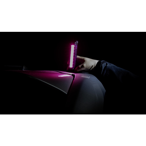 ＧＥＮＴＯＳ　停止表示灯 むらぴかくん 三角表示板 高輝度チップタイプ紫色LED・白色LED 30lm(トップライト) 単3形アルカリ電池4個用(テスト用付属)　MP-34D | GENTOS | 02