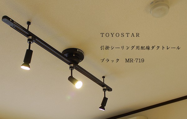 TOYOSTAR 簡易取付け式 引掛シーリング用配線ダクトレール