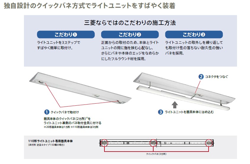 ☆三菱 LEDライトユニット形ベースライト Myシリーズ 本体 40形 逆富士形 W230 L1250 プルスイッチ付 ※ライトユニット別売