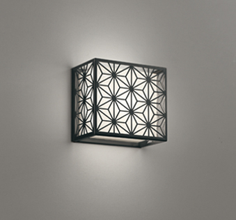 ＯＤＥＬＩＣ　和風照明　ブラケット　直付　高演色LED　LEDランプ付　白熱灯器具60W相当　非調光　温白色3500K　黒（ブラック）　OB255402WR