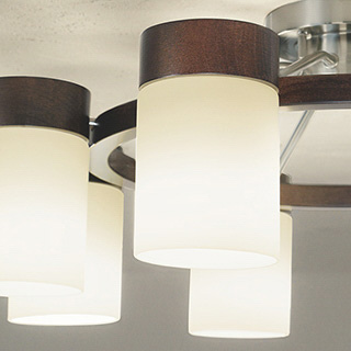 ＯＤＥＬＩＣ シャンデリア 簡易取付A 引掛シーリング 高演色LED LEDランプ付 3灯 白熱灯器具100W×3灯相当 非調光 昼白色5000K エボニーブラウン OC257072NRの画像