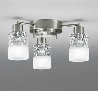 ＯＤＥＬＩＣ　シャンデリア　簡易取付A　引掛シーリング　高演色LED　LEDランプ付　3灯　白熱灯器具100W×3灯相当　非調光　昼白色5000K　OC257175NR